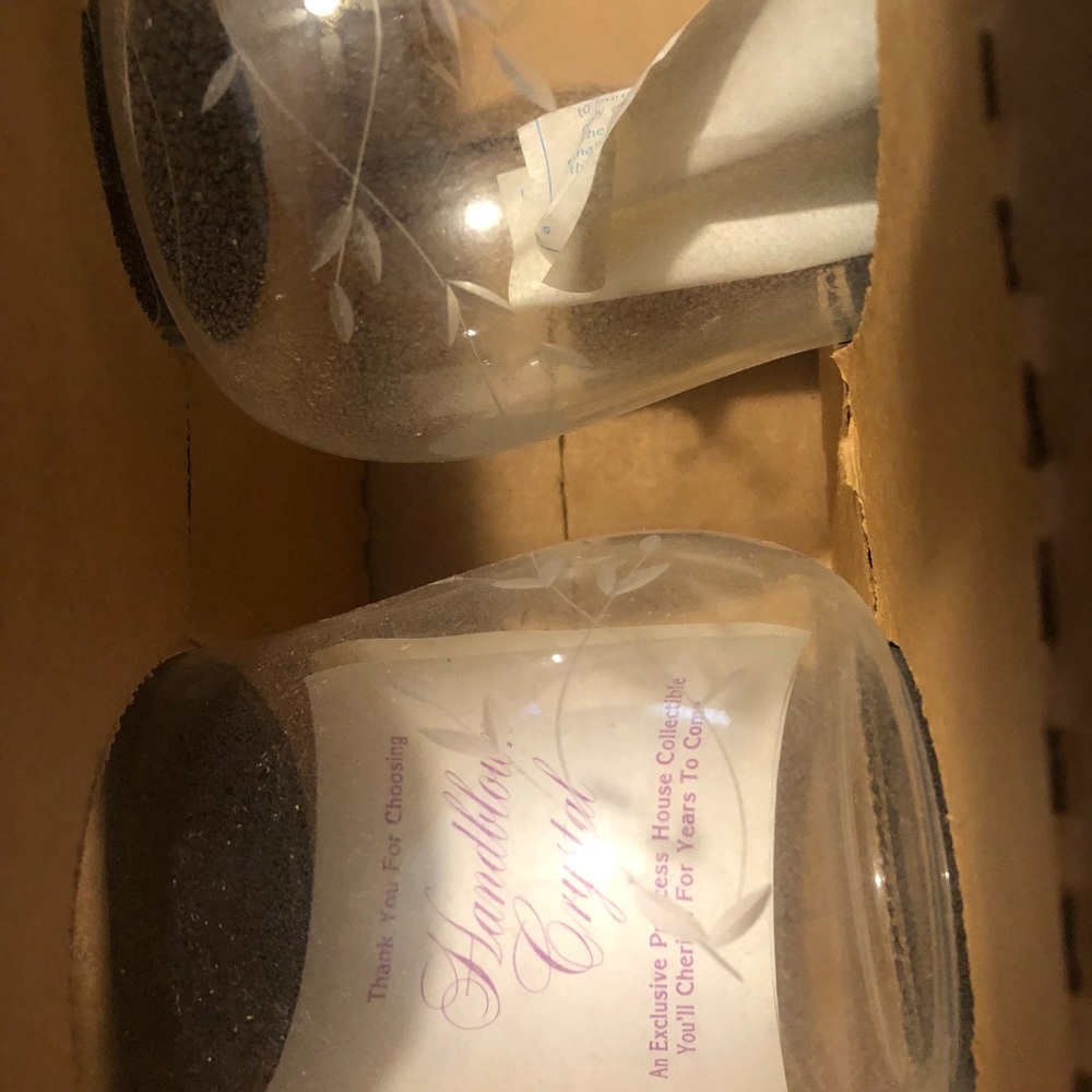 Princess House Heritage Crystal Hurricane Lamp - Picture 3 of 4